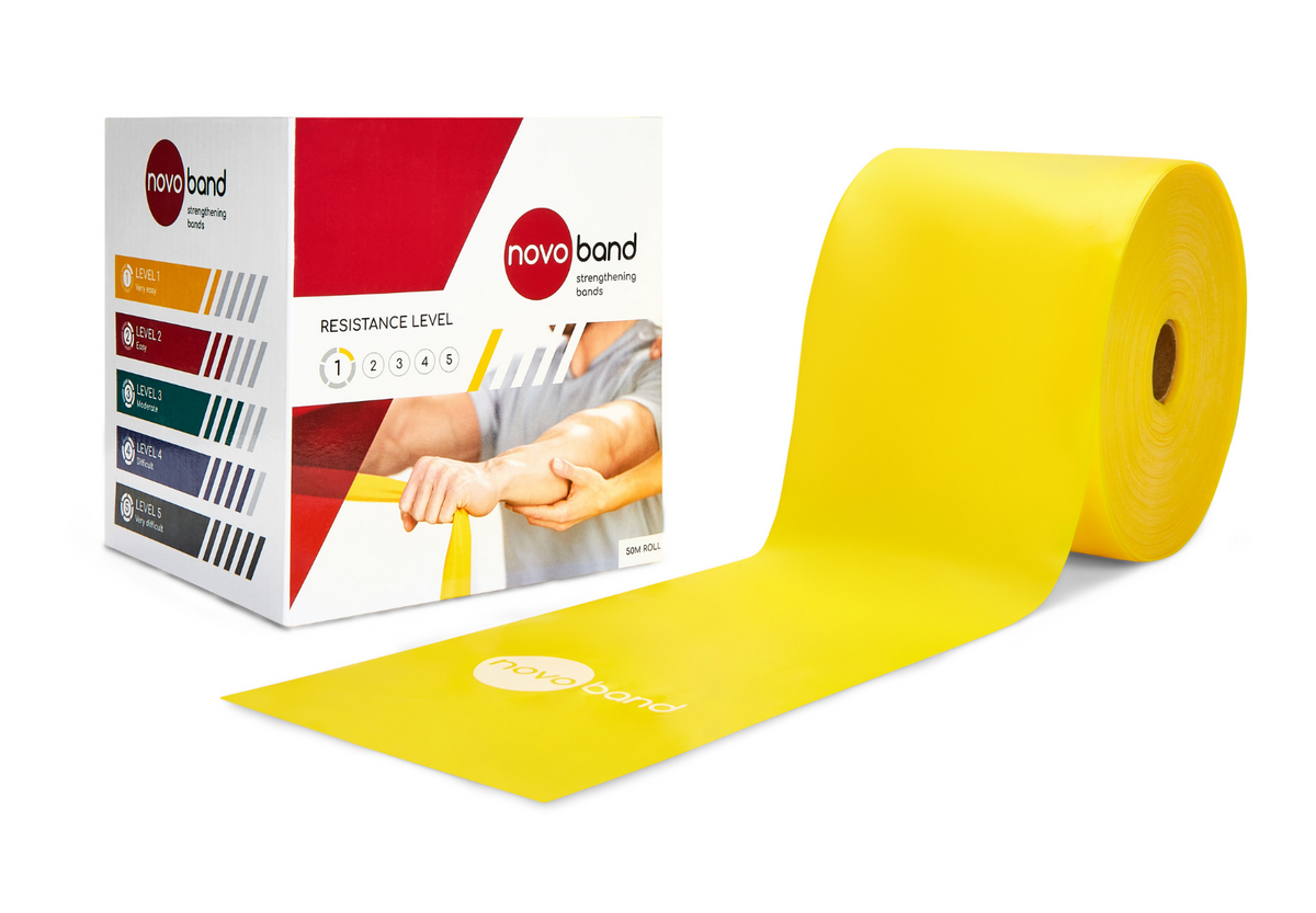 Latex free resistance band 50m roll - Level 1