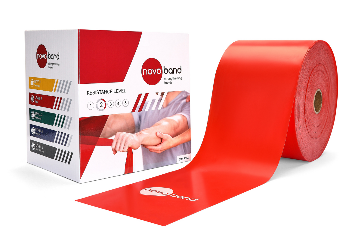 Latex free resistance band 50m roll - Level 2